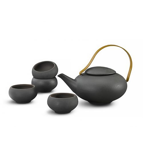 SERVICE À THÉ GALYA THÉIÈRE ET QUATRE TASSES 