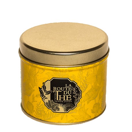 BOITE À THÉ JAUNE LA ROUTE DU THÉ