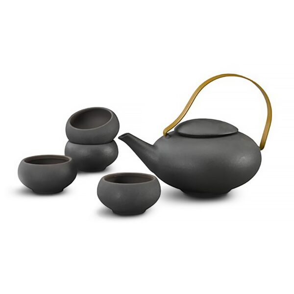 SERVICE À THÉ GALYA THÉIÈRE ET QUATRE TASSES – Image 4