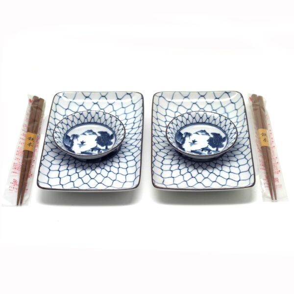 SERVICE À SUSHI EN PORCELAINE DU JAPON