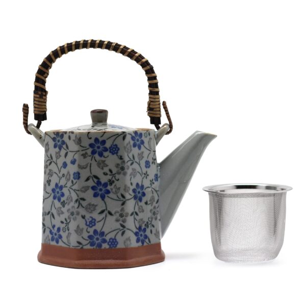 THÉHIÈRE ET DEUX TASSES – BLUE FLOWERS