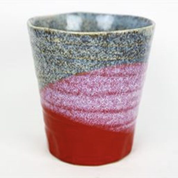 TASSE À THÉ EN GRÈS ROSE